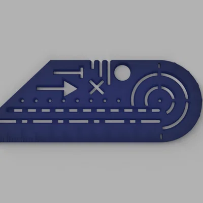 Thước Vẽ Kỹ Thuật Đa Năng 3D - Phụ Kiện Cho Sơ Đồ Điện Tử