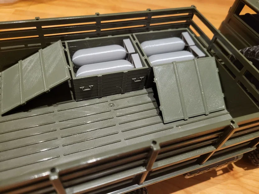 Thùng vũ khí kèm bom máy bay tỉ lệ 1:16 cho WPL RC Trucks - Image 2