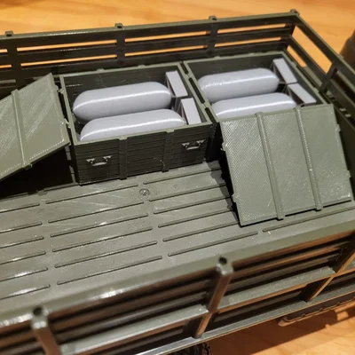 Thùng vũ khí kèm bom máy bay tỉ lệ 1:16 cho WPL RC Trucks