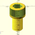 Thư viện OpenSCAD: Vít/Bu lông và Đai ốc chuẩn DIN (DIN screws/bolts and nuts) - Thumbnail 2