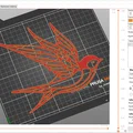 Tranh treo tường 3D hình chim nghệ thuật - Line Bird 3 - Thumbnail 2
