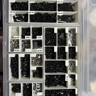 Khay chia ngăn 3D cho hộp IKEA GLIS - Giải pháp lưu trữ ốc vít thông minh