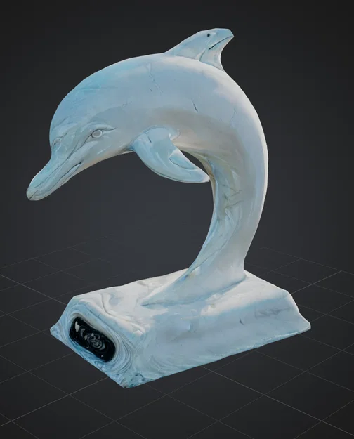 Mô Hình Tượng Cá Heo Nghệ Thuật (Delfin Statur) In 3D Độc Đáo - Image 1