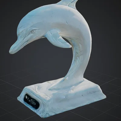 Mô Hình Tượng Cá Heo Nghệ Thuật (Delfin Statur) In 3D Độc Đáo