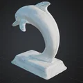 Mô Hình Tượng Cá Heo Nghệ Thuật (Delfin Statur) In 3D Độc Đáo - Thumbnail 2
