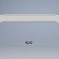 Tay nắm cửa 90mm (Handle 90mm) dùng ốc M4 - Thiết kế in 3D bền đẹp - Thumbnail 2