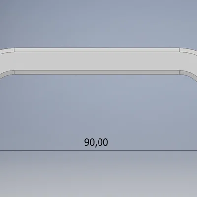 Tay nắm cửa 90mm (Handle 90mm) dùng ốc M4 - Thiết kế in 3D bền đẹp