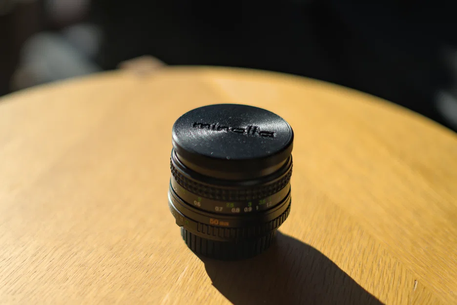 Nắp đậy trước Minolta MD Rokkor 50mm 1:1.7 – Ø55mm - Image 3