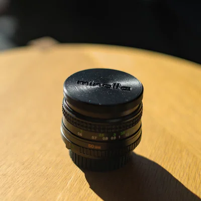 Nắp đậy trước Minolta MD Rokkor 50mm 1:1.7 – Ø55mm