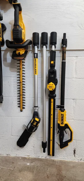 Giá treo tường cho Dewalt Pole Saw, Hedge Trimmer và Extension - Image 1