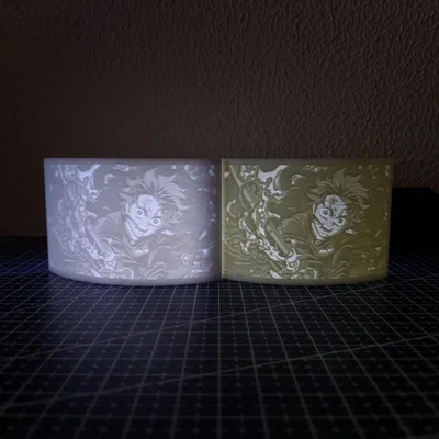 Lithophane Tanjiro Kamado (Demon Slayer) – Tranh sáng in 3D