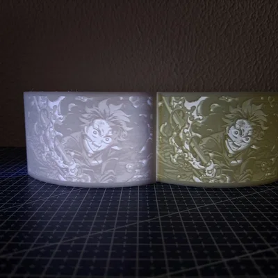 Lithophane Tanjiro Kamado (Demon Slayer) – Tranh sáng in 3D