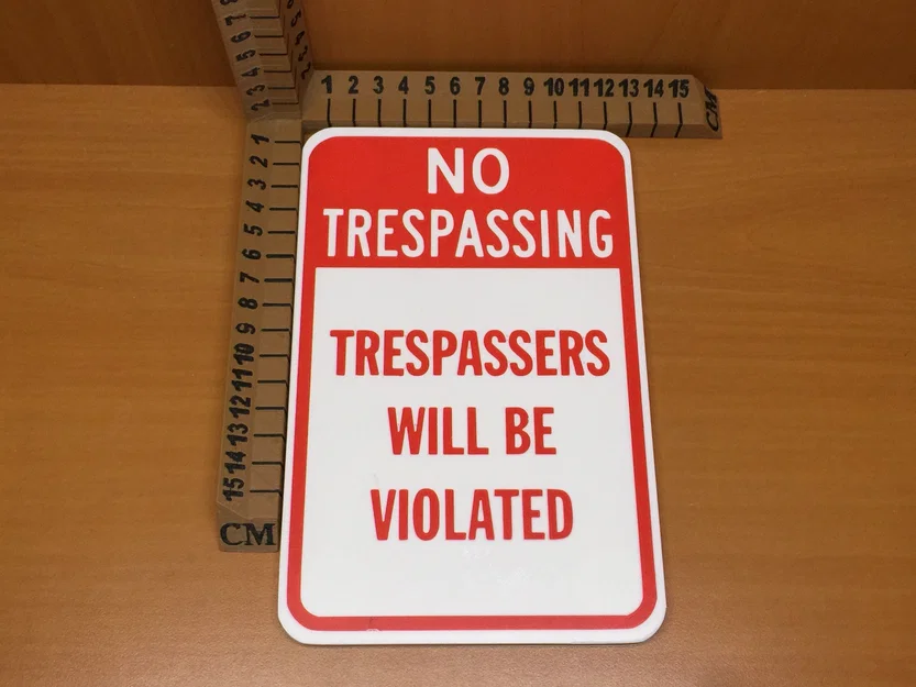 Bảng “No Trespassing” (Cấm Xâm Nhập) - Image 2