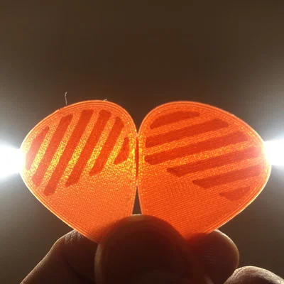 Bộ Phím Gảy Guitar (Pick) 3D siêu mỏng 0.6mm và 0.8mm cực bám tay