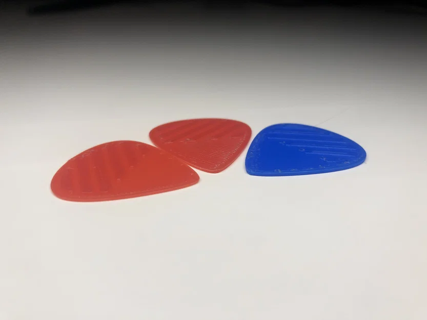Bộ Phím Gảy Guitar (Pick) 3D siêu mỏng 0.6mm và 0.8mm cực bám tay - Image 3
