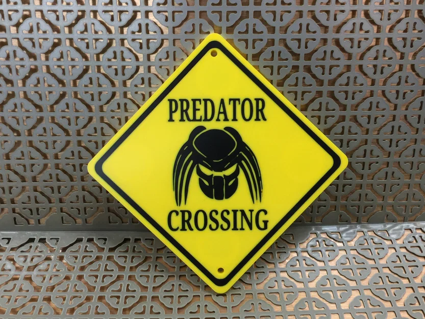 Bảng hiệu “Predator Crossing” - Image 1
