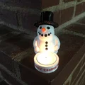 Nến Tealight Người Tuyết (Snowman Tealight) - Thumbnail 1