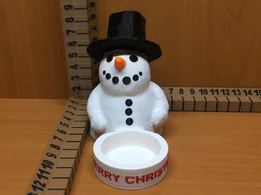 Nến Tealight Người Tuyết (Snowman Tealight) - Image 2