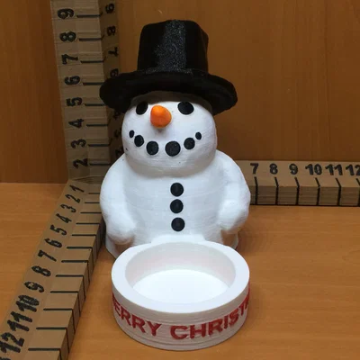 Nến Tealight Người Tuyết (Snowman Tealight)