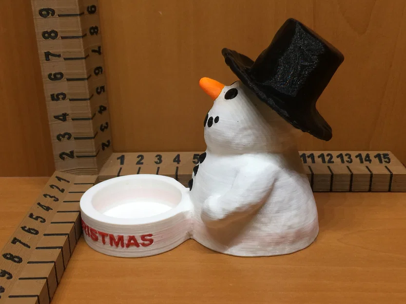 Nến Tealight Người Tuyết (Snowman Tealight) - Image 3