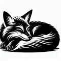 Mô hình 3D tranh treo tường chú cáo ngủ (A comfortable fox) tinh tế - Thumbnail 1