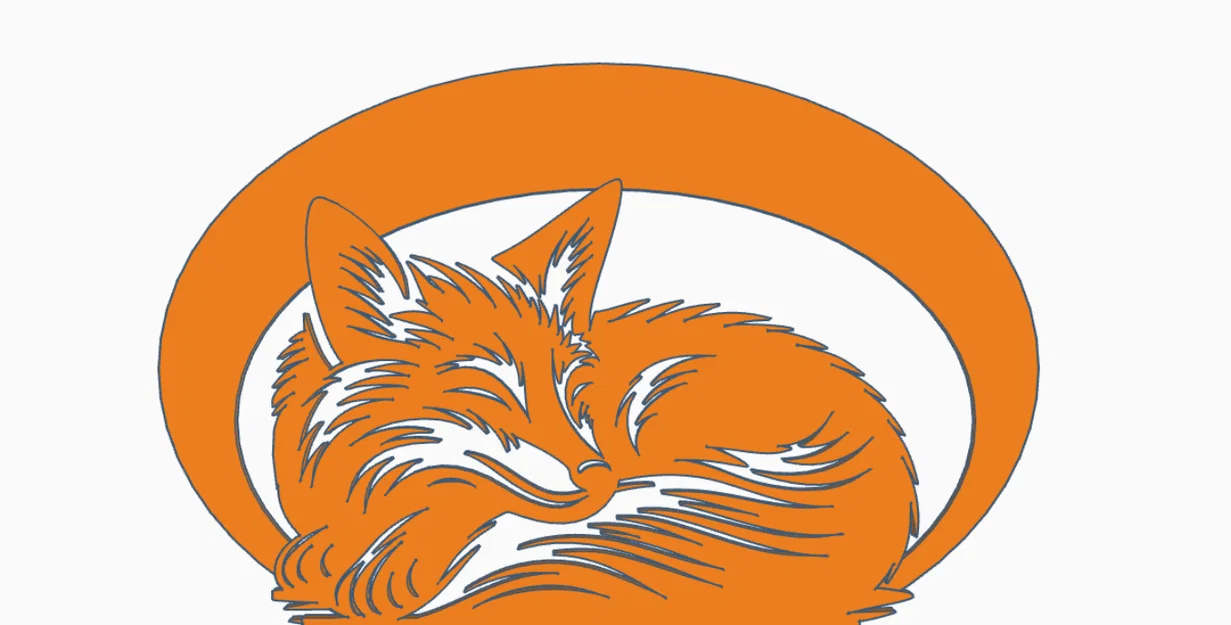 Mô hình 3D tranh treo tường chú cáo ngủ (A comfortable fox) tinh tế - Image 2