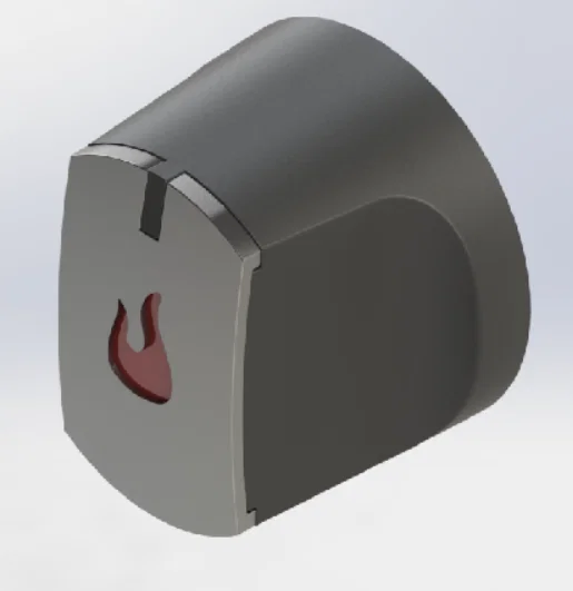 Nút vặn điều khiển bếp nướng Char-Broil Gas2Coal in 3D - Image 1