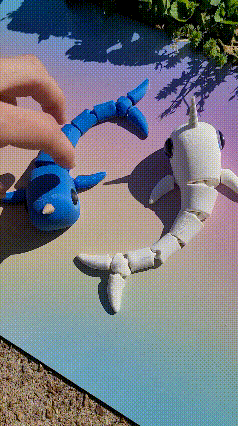 Flexi Narwhal – Cá kỳ lân biển articulated - Image 1
