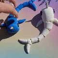 Flexi Narwhal – Cá kỳ lân biển articulated - Thumbnail 1