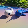 Flexi Narwhal – Cá kỳ lân biển articulated - Thumbnail 5