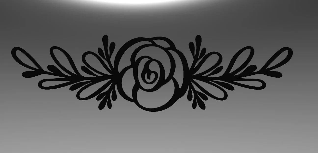 Mô hình trang trí tường hoa 2D (Wall Flower Decor) in 3D - Image 2