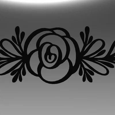 Mô hình trang trí tường hoa 2D (Wall Flower Decor) in 3D