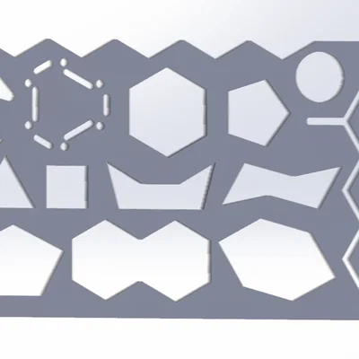 Thước vẽ hình hóa học (Chemistry Stencil) tiện lợi cho học tập