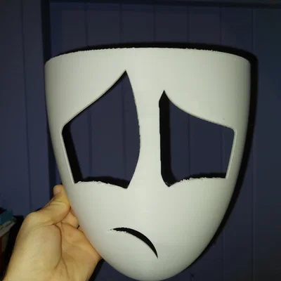 Mô hình 3D mặt nạ Gangle Mask - Phụ kiện cosplay TADC ấn tượng