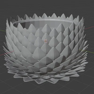 Mẫu Chậu Cây Hình Trứng Rồng (Dragon Egg Planter) Độc Đáo Cho Người Yêu 3D
