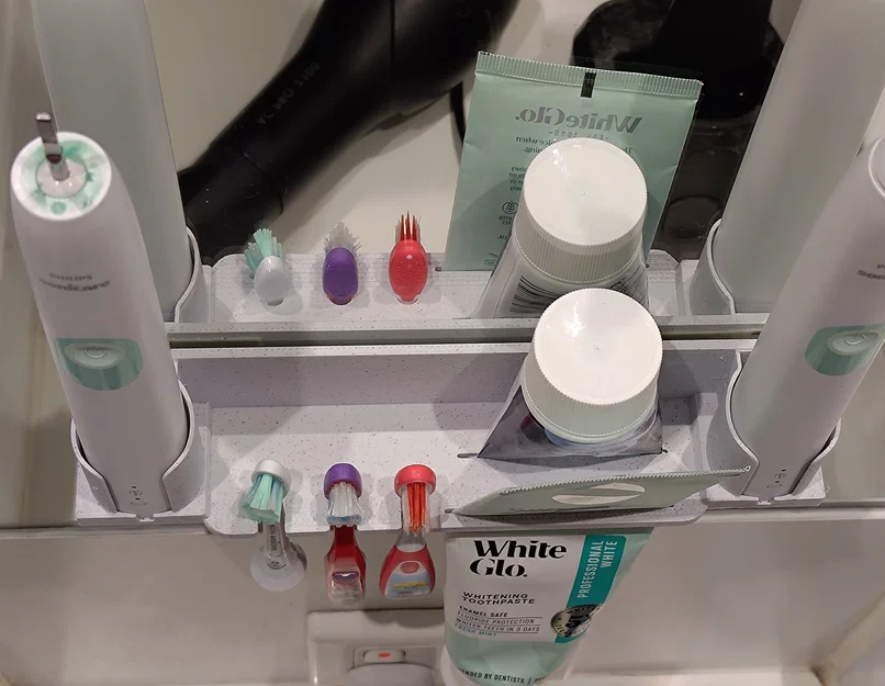 Giá Đỡ Bàn Chải & Kem Đánh Răng - Gắn Gương - Image 2