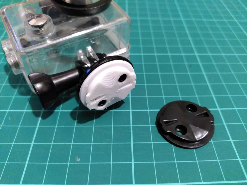 Miếng plate quarter mount Garmin thay thế cho adapter GoPro - Image 3