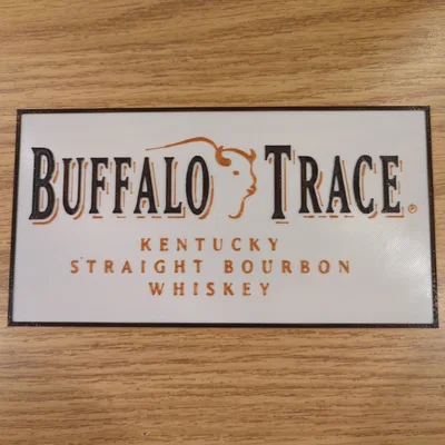 Bảng treo quầy bar Buffalo Trace Bourbon Whiskey - beer sign