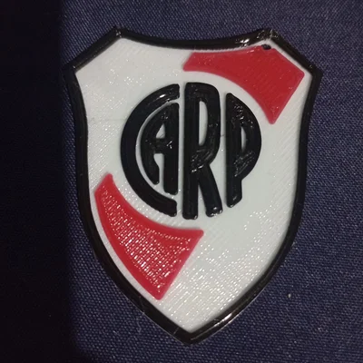 Mô hình huy hiệu River Plate 3D - Tệp STL và F3D tùy chỉnh