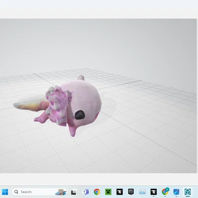 Mô hình 3D Axolotl (Kỳ giông) cực dễ thương để in trang trí