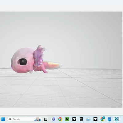 Mô hình 3D Axolotl (Kỳ giông) cực dễ thương để in trang trí