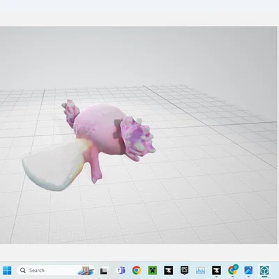 Mô hình 3D Axolotl (Kỳ giông) cực dễ thương để in trang trí