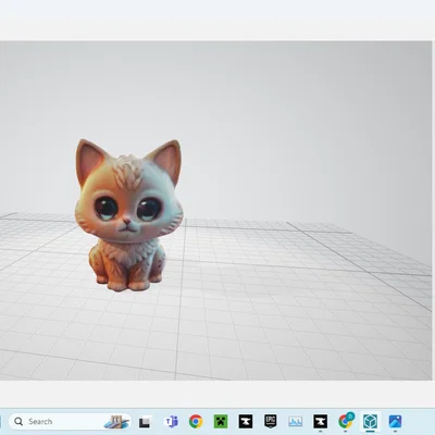 Mô hình 3D Chú Mèo Con Đáng Yêu Để Bàn (Cute Cat)