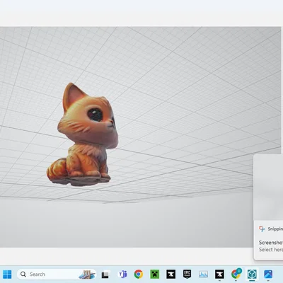 Mô hình 3D Chú Mèo Con Đáng Yêu Để Bàn (Cute Cat)