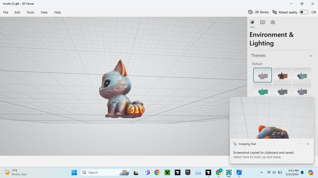 Mô hình 3D Chú Mèo Con Đáng Yêu Để Bàn (Cute Cat) - Image 5