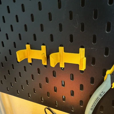 Giá treo bộ lục giác Wera lên bảng IKEA Skadis in 3D