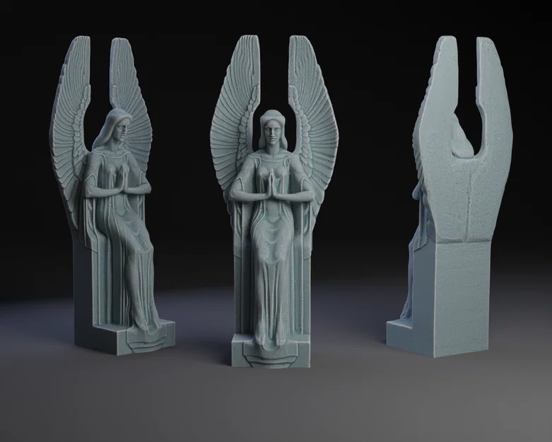 Mô hình in 3D Deco Angel - Tượng thiên thần nghệ thuật sang trọng - Image 1