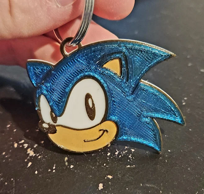 Móc khóa Sonic the Hedgehog 3D đầy cá tính cho fan hâm mộ - Image 1