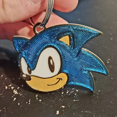 Móc khóa Sonic the Hedgehog 3D đầy cá tính cho fan hâm mộ