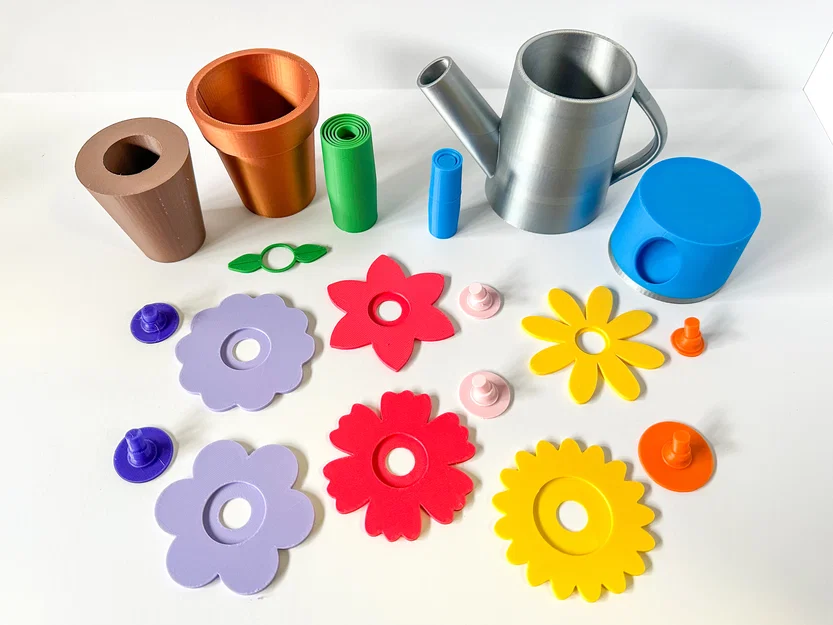 Hoa Trong Chậu Kèm Bình Tưới Nước - Image 3